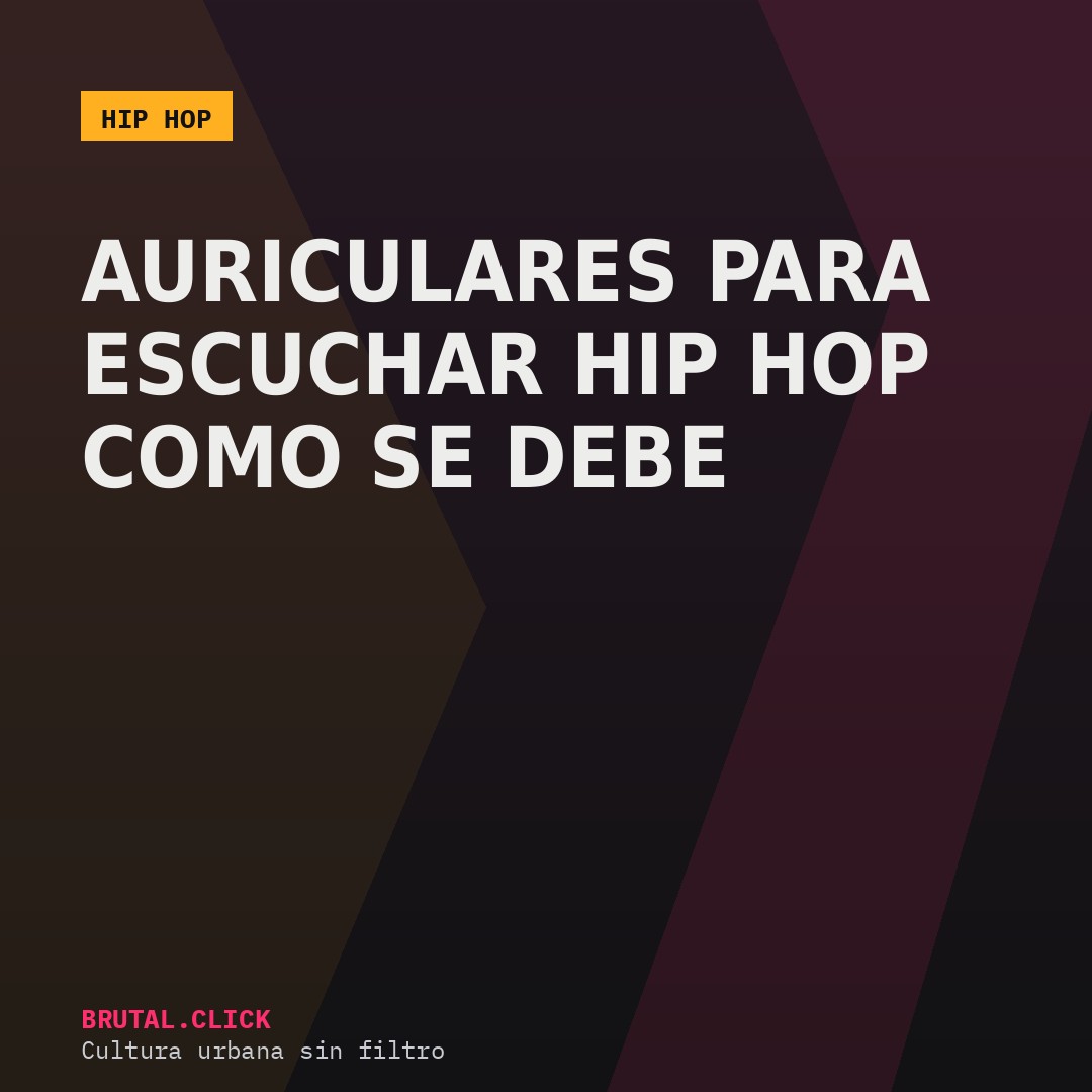 Auriculares para escuchar hip hop